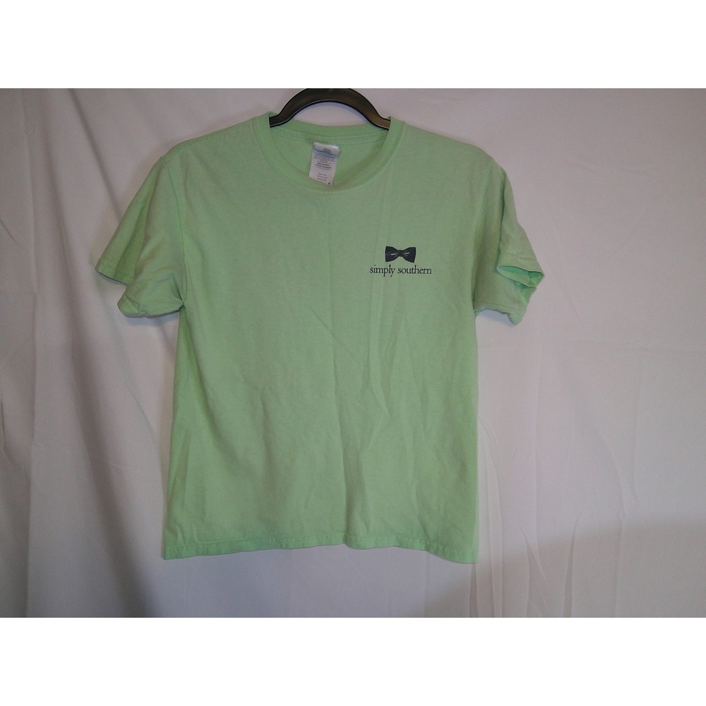 Vintage Simply Southern‎ Youth Medium Green Crab Graphic T Shirt